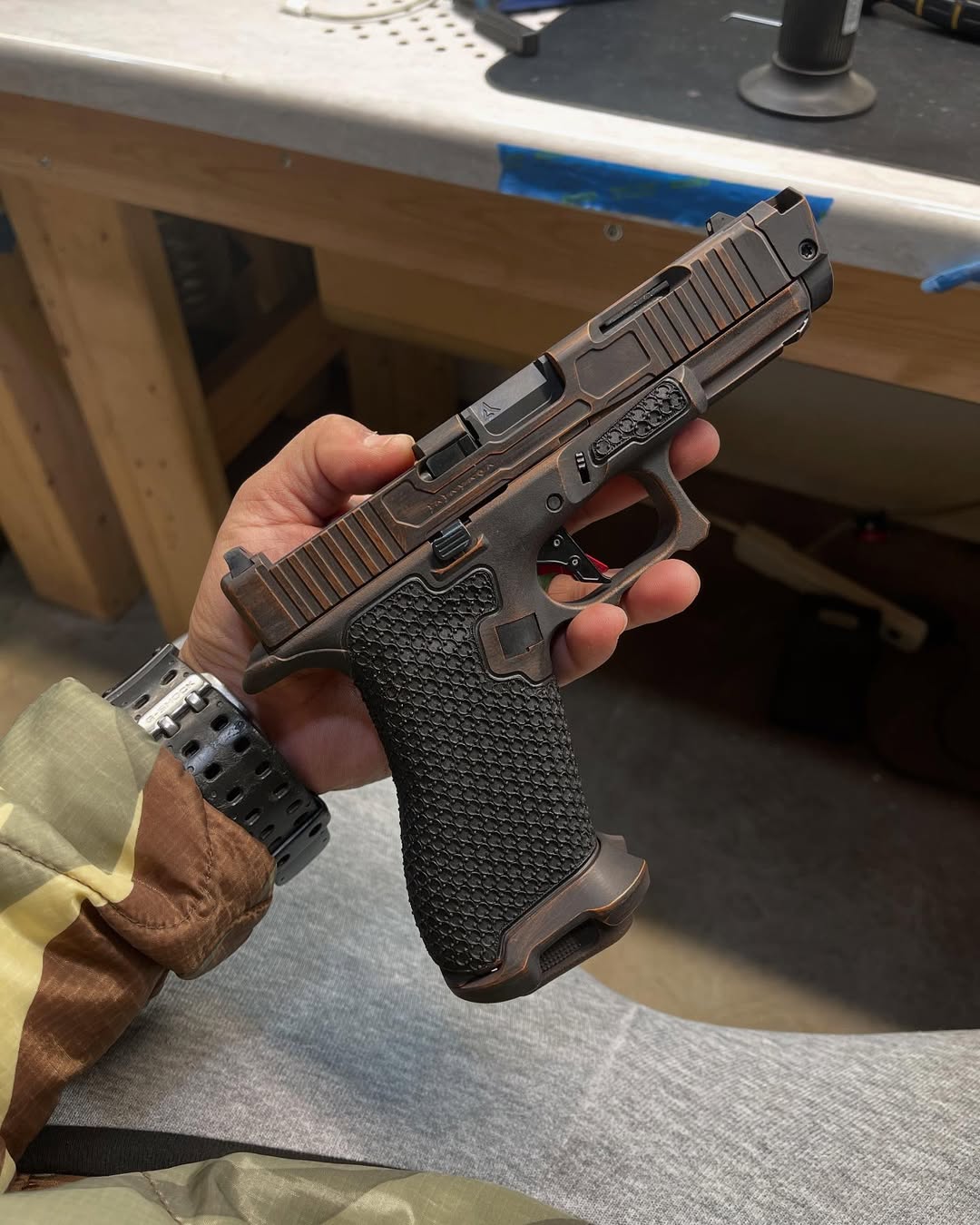 Custom Glock 45 – Copper Distressed Cerakote